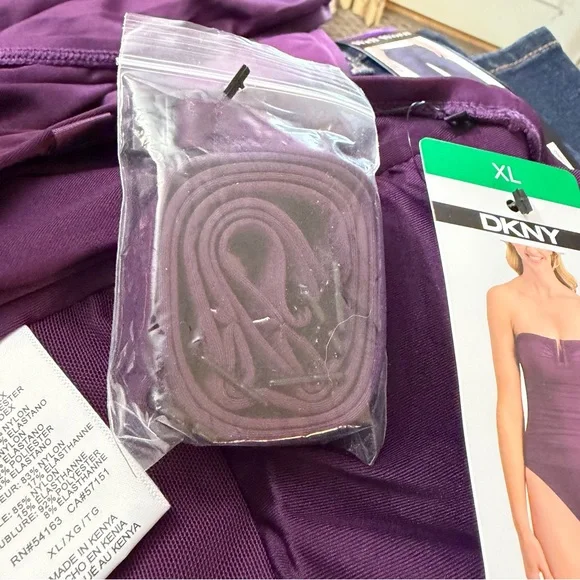 DKNY Sport 1 pc Convertible Strap Swimsuit - Picture 10 of 14